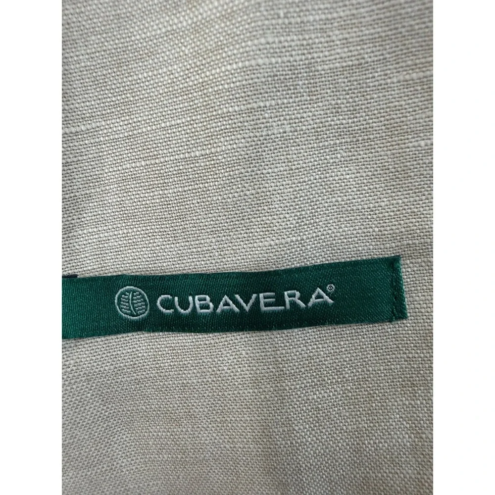 Cubavera Linen Blend Blazer Sport Coat Mens Size S Oatmeal Beige 2‎ Button EUC